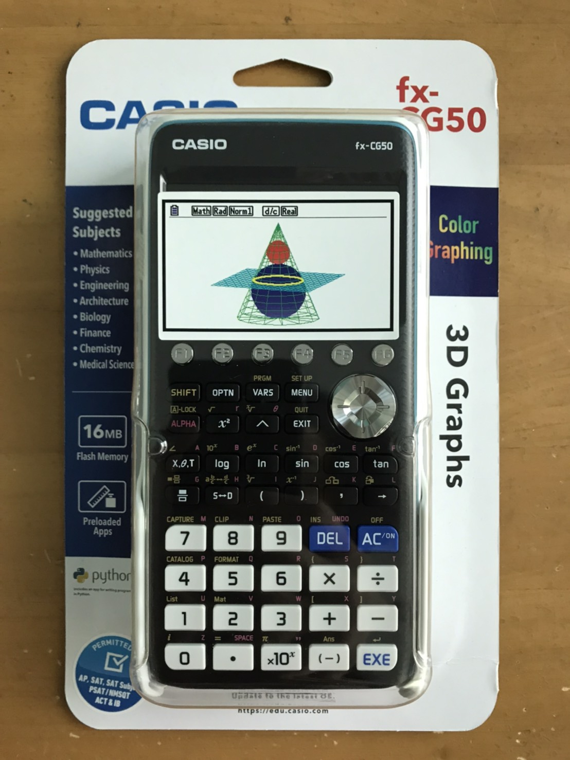 เครื่องคิดเลขโมเดล กราฟิก Casio # fx-CG50