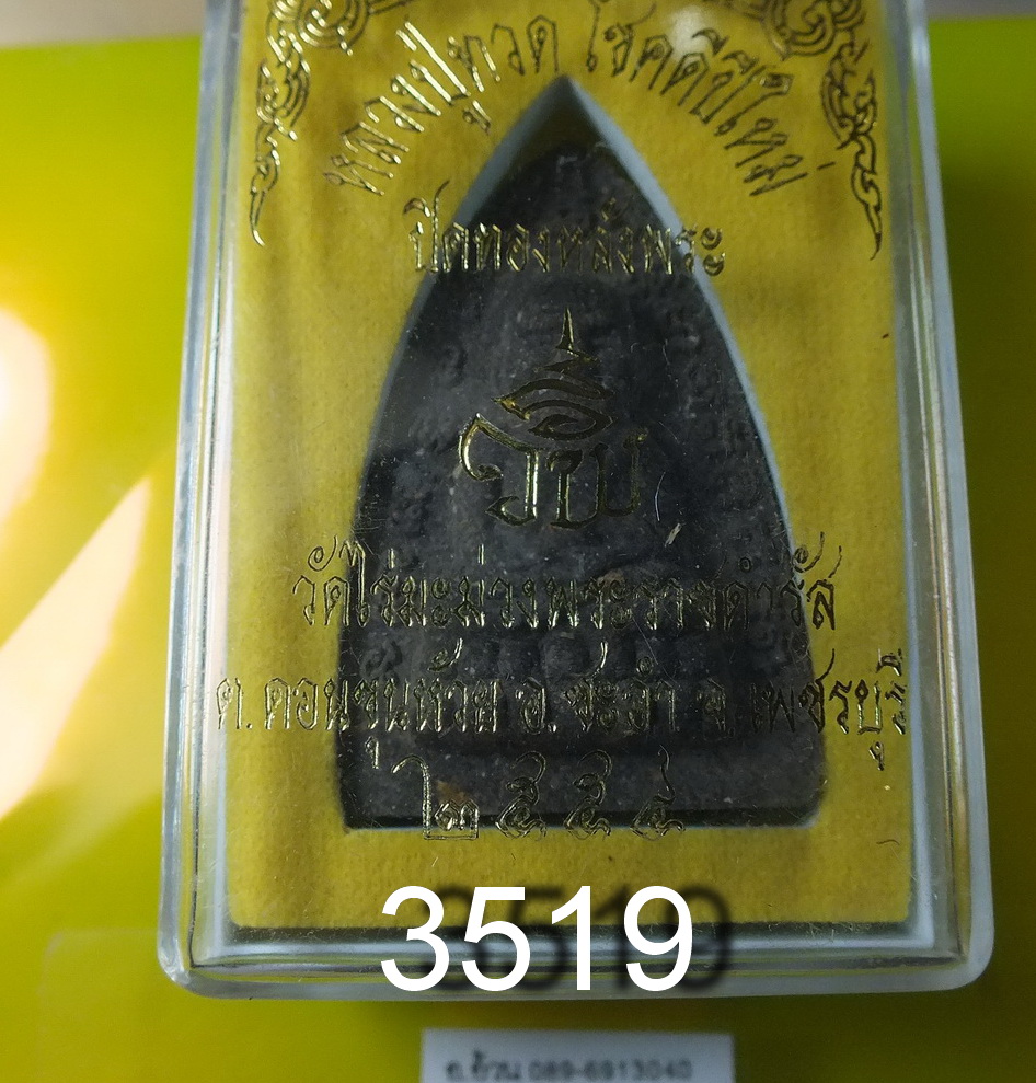 หลวงปู่ทวด วัดไร่มะม่วงพระราชดำรัส ปี 2554 ปิดทองหลังพระ