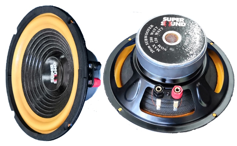 ลำโพงรถยนต์ ซับ 8 นิ้ว 280 W ยี้ห้อ SOUND BEST (จำนวน 2 ดอก)