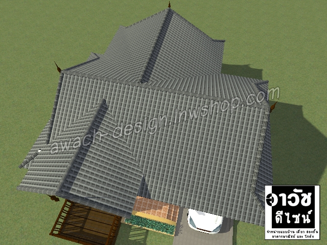 B103 แบบบ้านชั้นเดียว 3 ห้องนอน