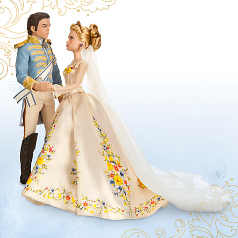 ฮ Live Action Film - Cinderella and The Prince Disney Film Collection Doll Set - 11''