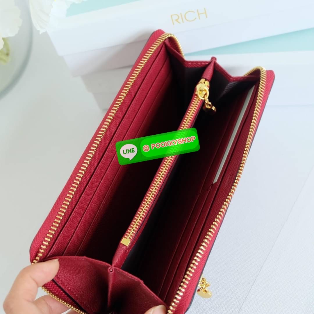 KEEP • Super Rich Collection 8 ( Long Wallet )• กระเป๋า สตางค์ขนาดยาว ซิปรอบ ภายใน จุของคุ้ม ใส่บัตร ใส่มือถือ มีช่องใส่เหรียญแยกอีกด้าน ใส่แบงค์พันได้ไม่ต้องพับ ใบจริงสวยมาก ได้ไปรับทรัพย์ทวีคูณแน่นอนค่ะ Don’t miss !!