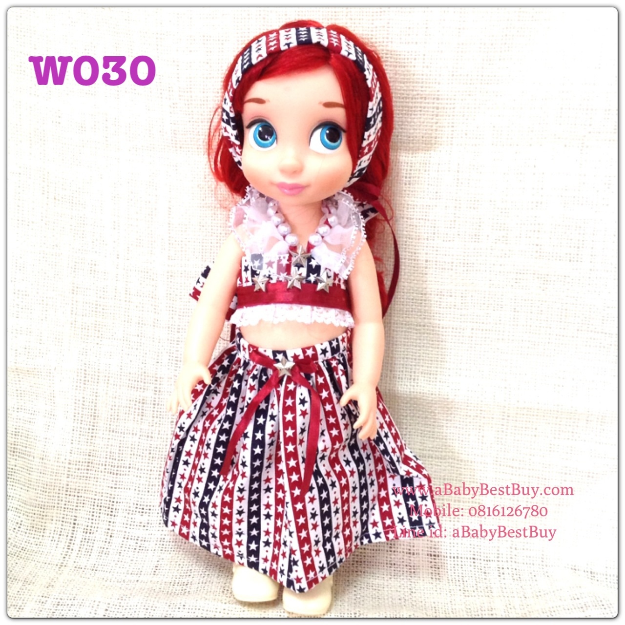 z W030 เสื้อผ้า Disney Animators' Collection Doll - 16'' (พร้อมส่ง)