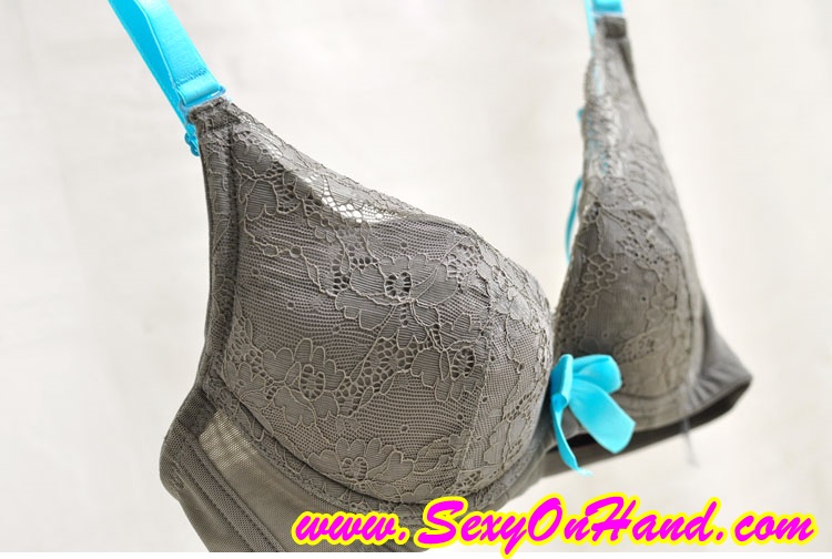 ชุดชั้นใน บราลูกไม้ เกรดพรีเมี่ยมส่งยุโรป สีเนื้อ แต่งลูกไม้ แต่งสายสีฟ้า ลูกไม้เกรดAAA เก็บทรงสวยมากๆคะ Size B80/B85