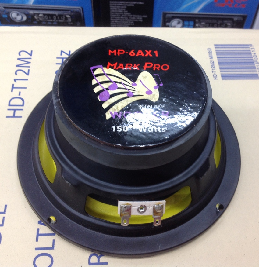 ลำโพงรถยนต์ ซับวูฟเฟอร์ 6.5 นิ้ว ยี้ห้อ MARK PRO 150W (จำนวน 2 ดอก)