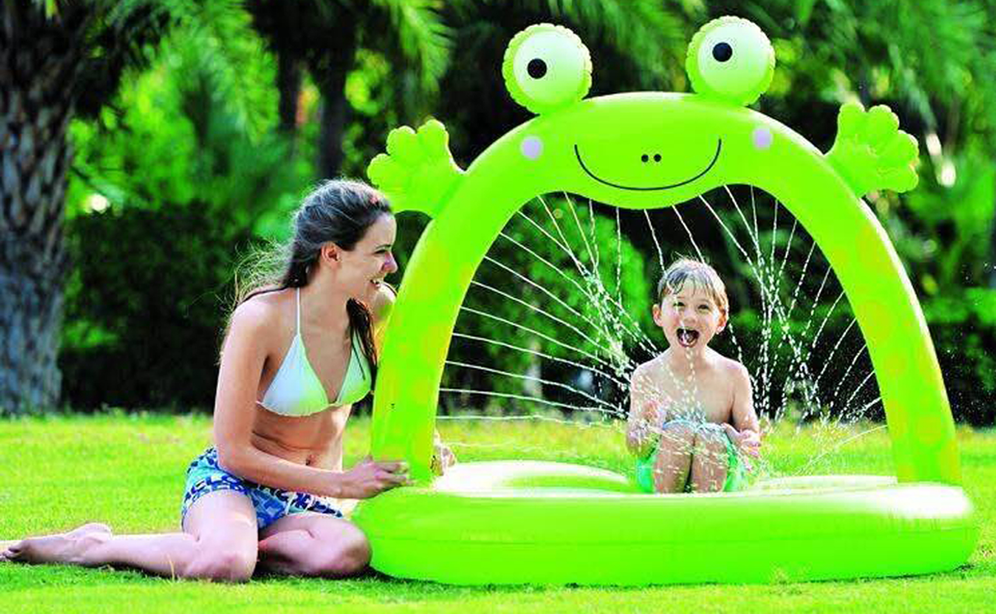 สระน้ำเป่าลมรูปกบน้อย