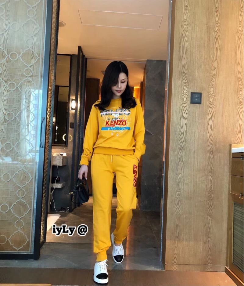 NEW !! งานSet 2 ชิ้น เสื้อ+กางเกงงาน brand 🐯KenZo ตัวเสื้อแขนยาว แต่งปักรูปเสือ ปักอักษร KENZO พร้อมสกีนลาย งานสวย มาคู่กางเกงขายาว เอวยืด เนื้อผ้า คอตตอน เนื้อนิ่ม อย่างดี งานดูดี เกินราคา สาวๆห้ามพลาดนะคะ งาน ป้าย Tag KENZO จร้า