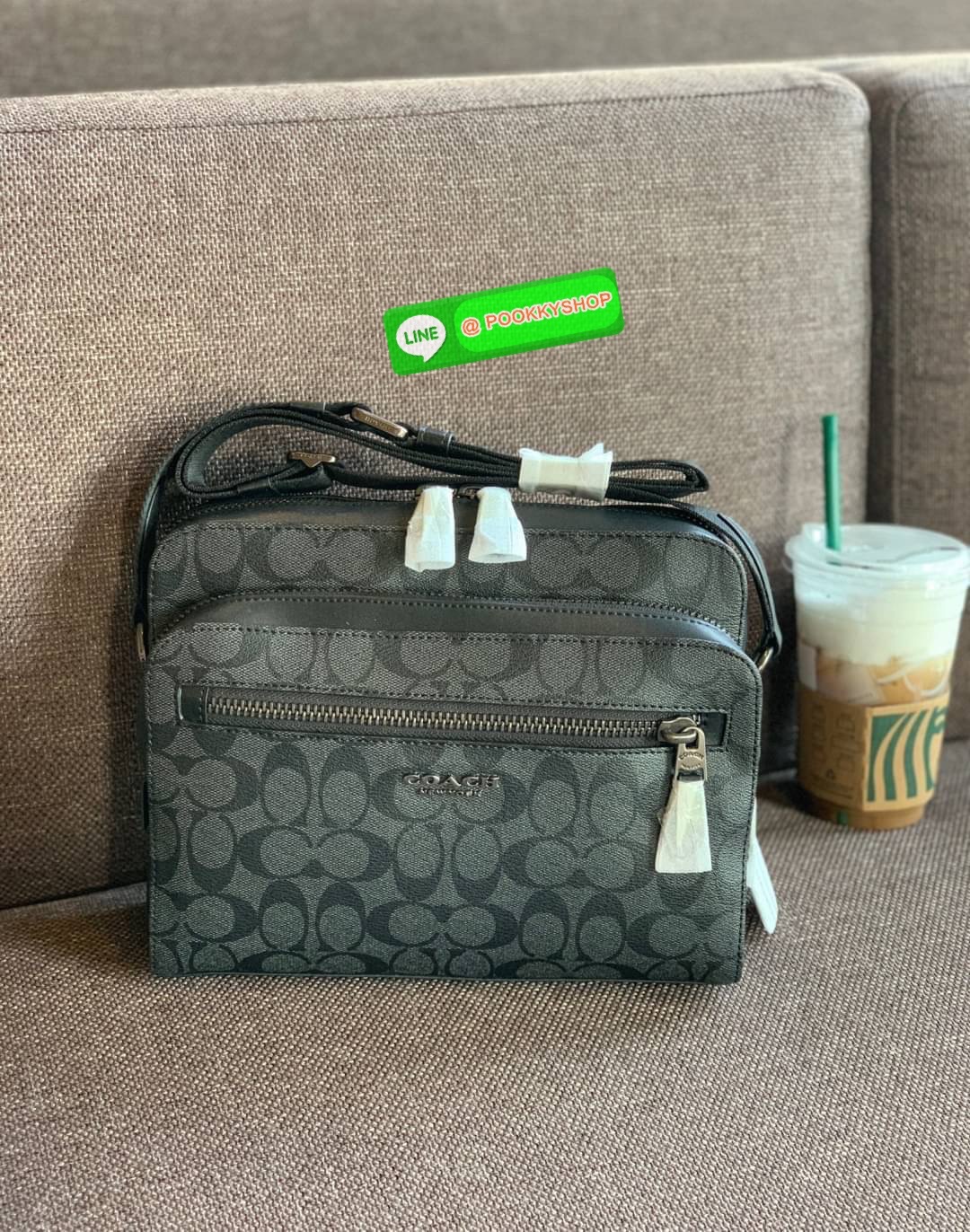 COACH WEST CAMERA BAG IN SIGNATURE ((91485)) ðšāļāļĨāļąāļāļĄāļēāļāļēāļĄāļāļģāđāļĢāļĩāļĒāļāļĢāđāļāļāļāđāļēāļē! āļāļĢāļ°āđāļāđāļēāļŠāļ°āļāļēāļĒāļāļđāđāļāļēāļĒ((āļāļđāđāļŦāļāļīāļāļāđāđāļāđāļŠāļ§āļĒāļāļĩāđāļāļĩāļĒāļ§āļāđāļ°ð)) āļŦāļāļąāļāđāļāđ āđāļĨāļ°āļŦāļāļąāļCanvasāļŠāļ§āļĒāļāđāļ° āļĄāļĩāļāđāļāļāļāļīāļāļŦāļāđāļē//āļāđāļāļāļāļīāļāļāļĨāļēāļāļāļ§āđāļēāļ//āļāđāļāļāļŦāļĨāļąāļāđāļāļāļāļīāļāļāļđāđ āđāļŠāđāļŠāļąāļĄāļ āļēāļĢāļ°āđāļāļāļĢāļ°āļāļģāļ§āļąāļāđāļāđāđāļĒāļāļ°;āļāļĢāđāļāļĄāļāđāļāļāđāļĨ