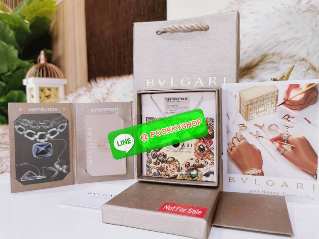 พร้อมส่งไอเท็มหายาก(!!) ห้ามพลาด(!!) Rare items(!) “BVLGARI” NECKLACE VIP GIFT WITH PURCHASE ORIGINAL PACKAGE (GWP) ของกำนัลสุดเลอค่าจากการแลกคะแนนสะสมสำหรับลูกค้า VIP BVLGARI PARFUMS Membership ไอเท็มหายากชวนสะสมดีไซน์โรมันสุดคลาสสิคสวยเลอค่าด้านหนึ่งสีด
