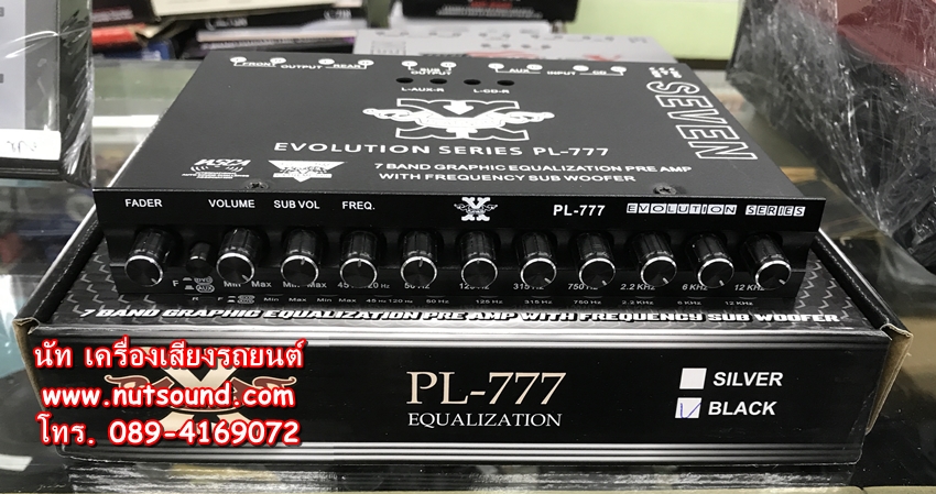 ปรีแอมป์รถยนต์ 7 แบนด์ ยี้ห้อ PLATINUM X รุ่น PL-777