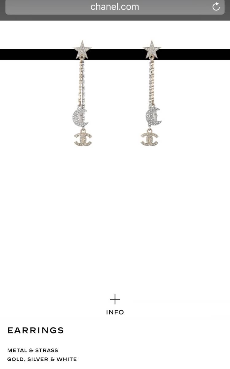 Super Hi-End Quality !!!!!! Chanel Earrings ต่างหูโซ่ชาแนลประดับคริสตัลชวารอฟสกี้ ชนช็อป คอลเลคชั่นล่าสุดเลยคะ งานน่ารักมากๆคะ มีโลโก้ตัวซีไขว้เหมือนของแท้ งานดี มีน้ำหนักแต่ไม่หนักมากค่ะ รุ่นนี้หรูหรา ใส่ออกมาได้ลุคคุณหนูเรียบร้อย งานสวยเกินราคาแน่นอนค่ะ