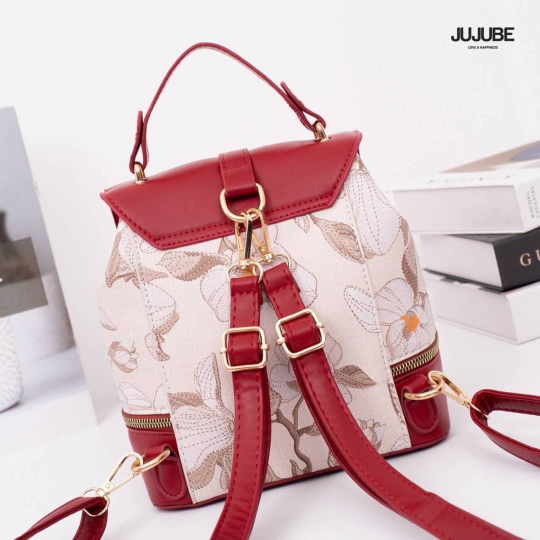 พร้อมส่ง เป้หนัง JUJUBE แบรนด์แท้ รุ่นใหม่ เป้ได้+สะพายข้างได้ ภายในกว้างจุของได้เยอะ