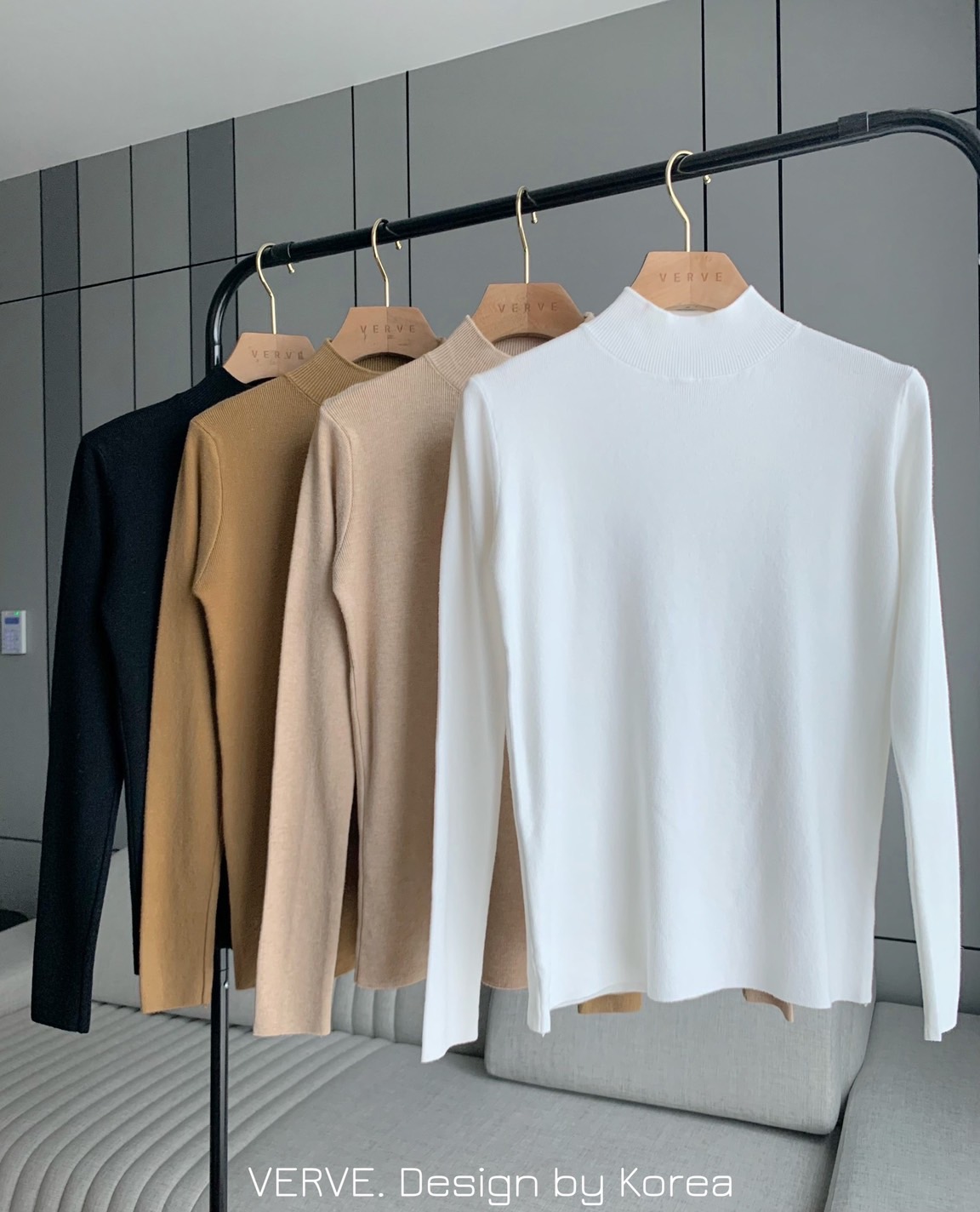 เสื้อแฟชั่น เสื้อไหมพรมแขนยาวคอปีน ผ้าไหมพรมเนื้อดี นิ่ม ใส่สบาย