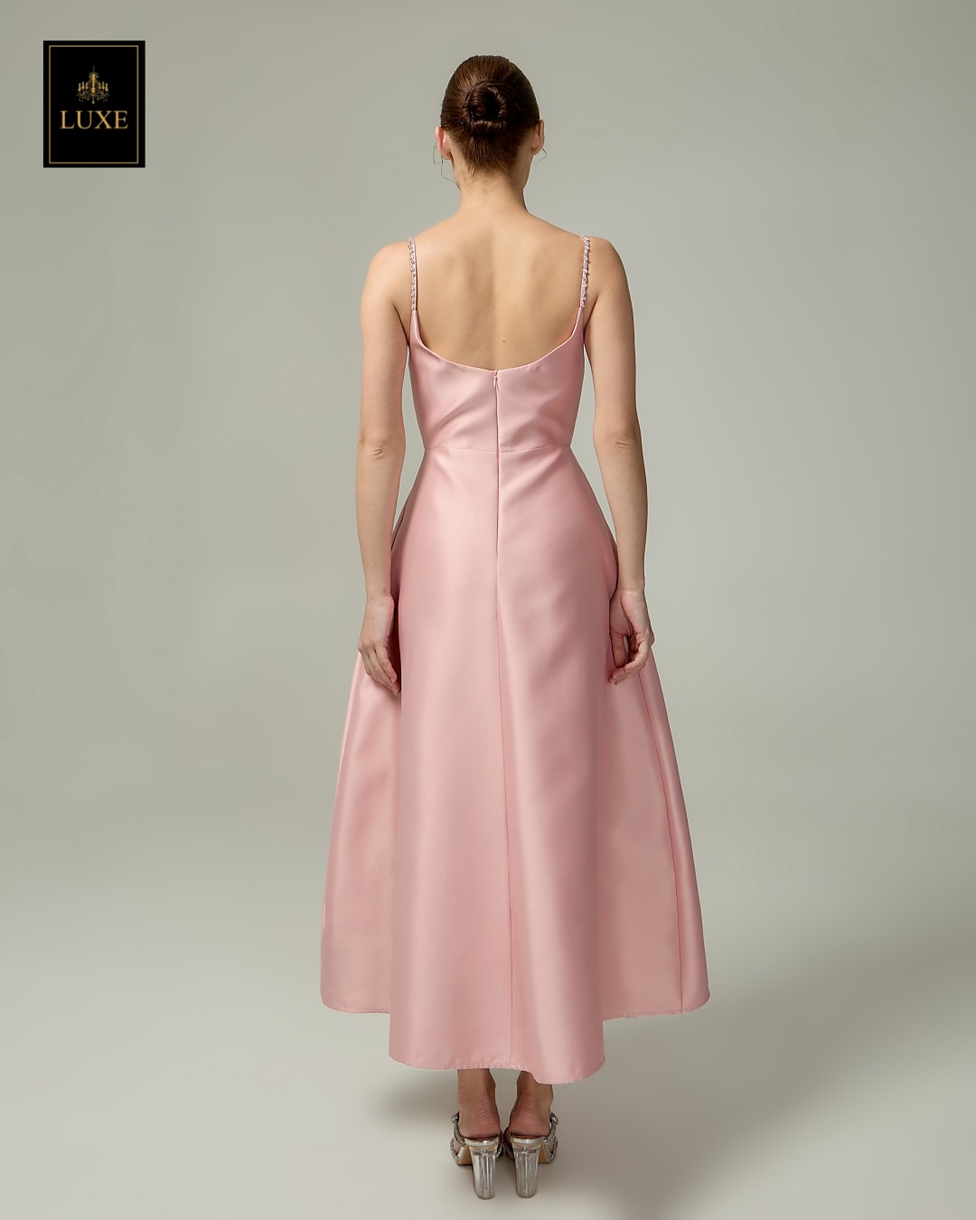 เดรสแฟชั่น เดรสเสื้อสายเดี่ยว กระโปรงทรงเอ