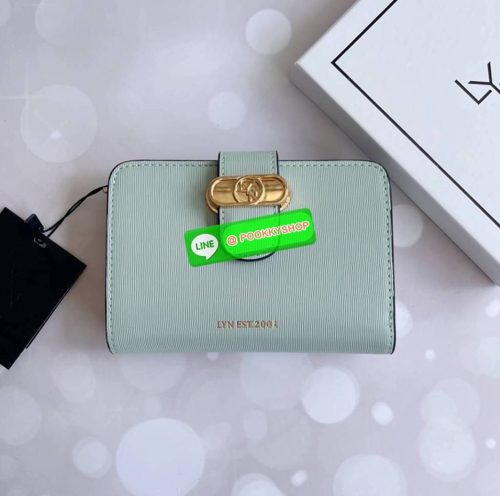 LYN แท้ Outlet กระเป๋าสตางค์ใบกลาง