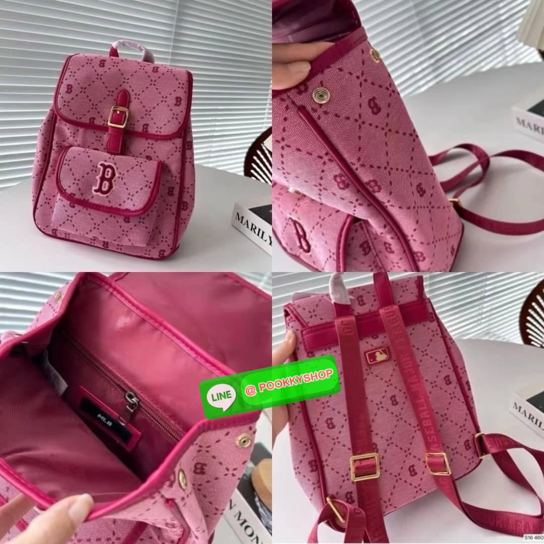 กระเป๋าเป้ NY MLB สะพายข้าง ผ้าแคนวาส สายสปอร์ตปรับระดับได้