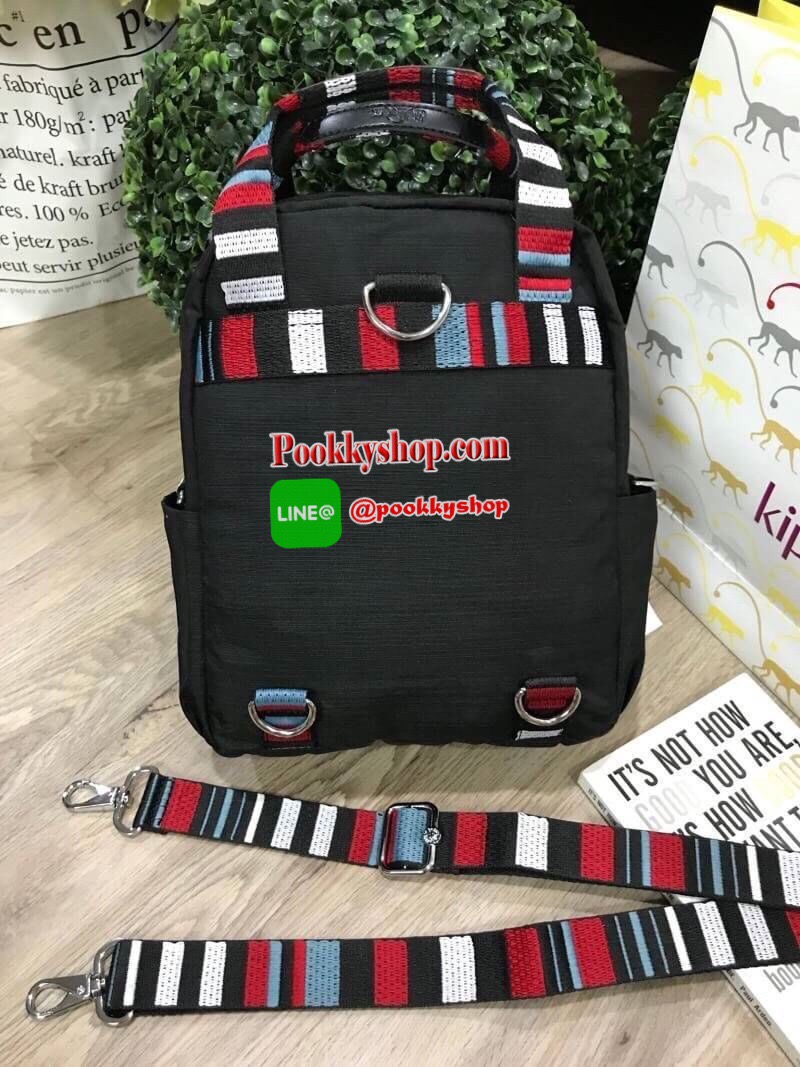 NEW ARRIVAL! KIPLING 2WAYS MINI BACKPACK กระเป๋าสะพาย 2Ways วัสดุ Nylon & Polyester 100% มีหูหิ้วปั้มแบรนด์เเละสายสะพายยาวหลากสีเลื่อนปรับได้ถอดได้ สามารถถือหรือสะพายได้หลายแบบไม่จำเจ จะสะพายไหล่ สะพายเฉียง Crossbody หรือจะคล้องสายเป็นเป้สะพายหลัง Backpac