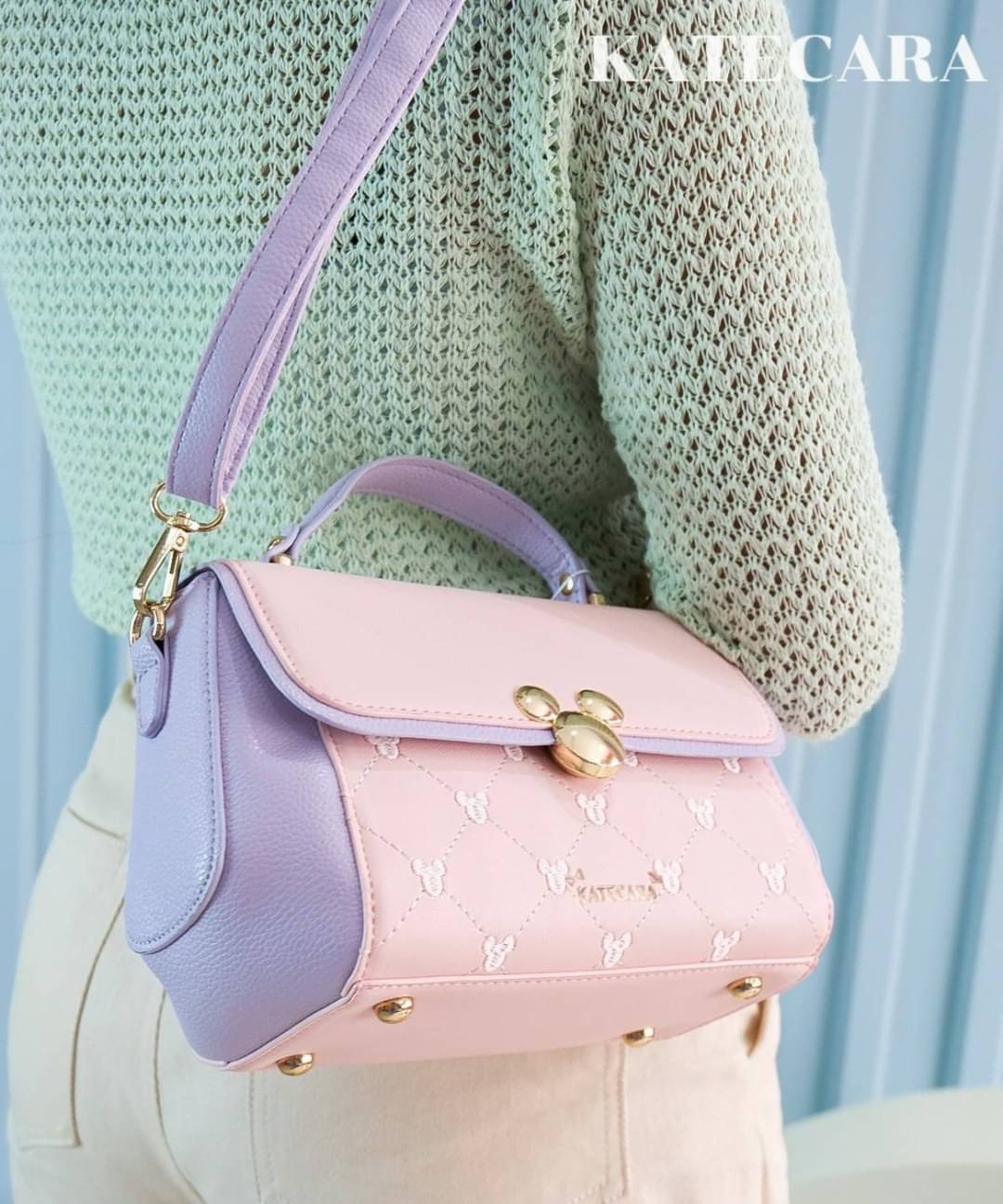 ว๊าวววๆๆ สวยมาก แบรนด์แท้ KATECARA หน้ามิกกี้ สีทรูโทน พาสเทล สวยหวานละมุล มี2 สาย งานสวยมากๆ คะ