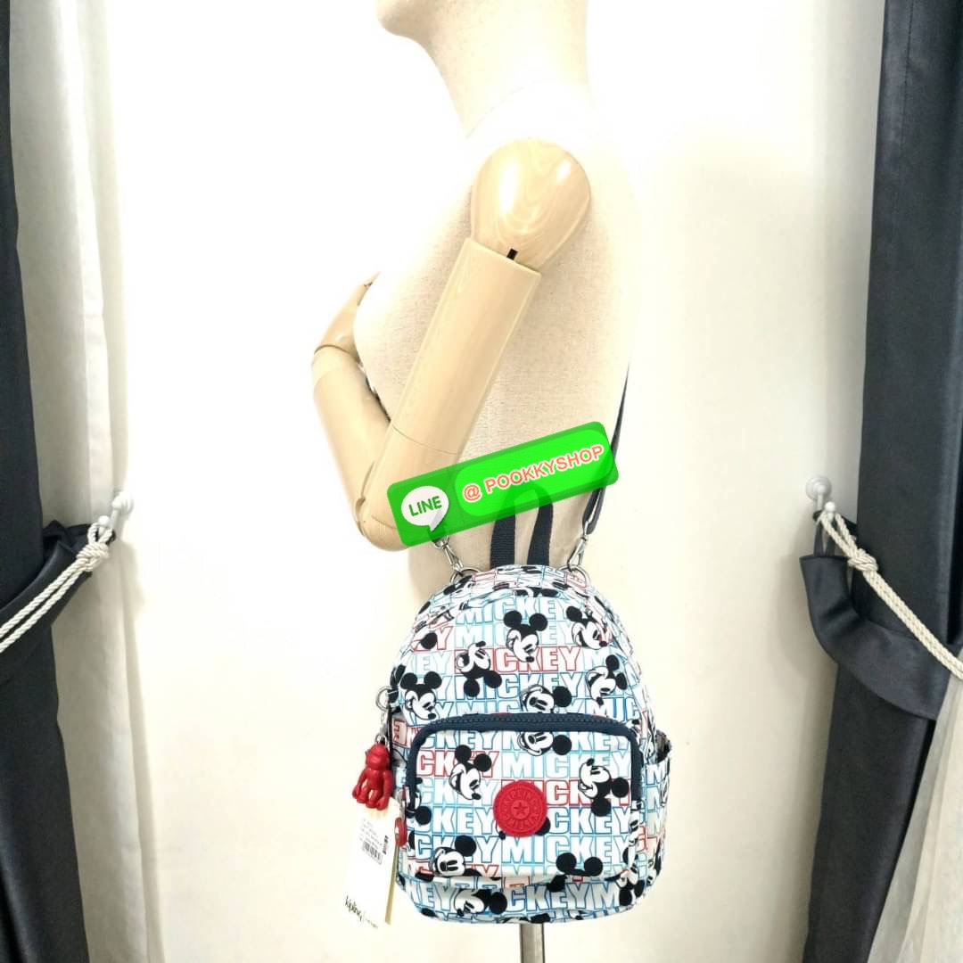 KIPLING Basic Mini Backpack กระเป๋าเป้ใบเล็กกระทัดรัด ขนาดมินิ วัสดุ Nylon + ซับใน Polyester มีหูหิ้ว สามารถสะพายข้าง หรือ สะพายหลังได้ -ช่องซิปหน้า -ด้านข้างมีช่องของเล็กน้อย หรือ ใส่ขวดน้ำใบเล็กทั้ง 2 ด้าน -ซิปหลัก โล่งกว้าง มีสายคล้องพวงกุญแจ พร้อมช่อง