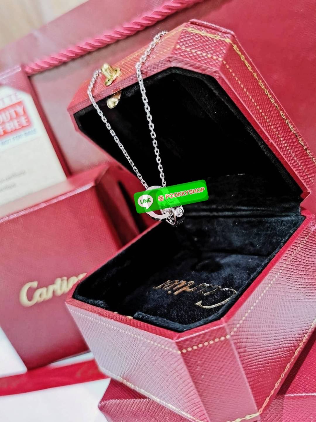 ✴️BEST GIFT IDEAS! ไอเท็มหายาก! ห้ามพลาดค่ะ!✴️ “CARTIER” LOVE NECKLACE VIP GIFT WITH PURCHASE ORIGINAL PACKAGE (GWP) ของกำนัลสุดเลอค่าจากการแลกคะแนนสะสมสำหรับ CARTIER VIP Membership Exchage Rewards ไอเท็มชวนสะสมดีไซน์คลาสสิคสวยเลอค่าไอเท็มแบ