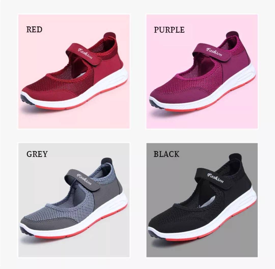 งานตาข่ายเพื่อสุขภาพในตำนาน พร้อมส่งเลยค่ะ 👟รองเท้าเพื่อสุขภาพเท้า ช่วยลดแรงกระแทก ช่วยป้องกันกระดูกส้นเท้าคดงอ พื้นนุ่ม กันลื่น น้ำหนักเบา ระบายอากาศได้ดี สามารถใส่เล่นกีฬา ใส่วิ่ง ใส่เดิน หรือใส่เที่ยวได้ ด้วยดีไซน์ทรงแฟชั่นทันสมัย ใส่ได้ทั้งวัย