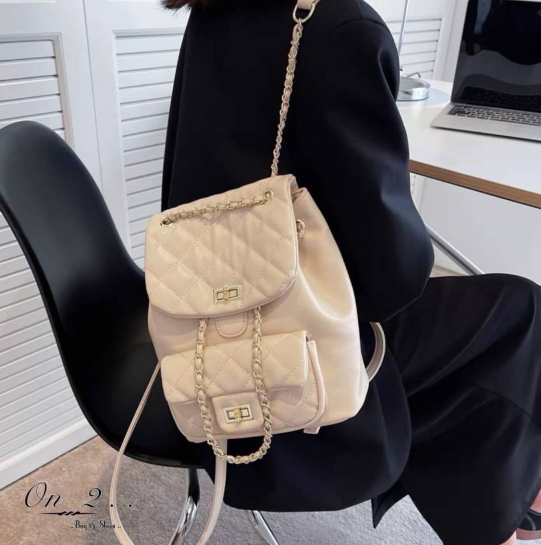 พร้อมส่งจ้าา♥️♥️♥️ CHANEL BACKPACK CLASSIC...✨✨✨ รุ่นใหม่ล่าสุด หนังพียู งานเกรดพรีเมี่ยมม!! สามารถทำเป็น เป้หลังได้ เเละถือได้
