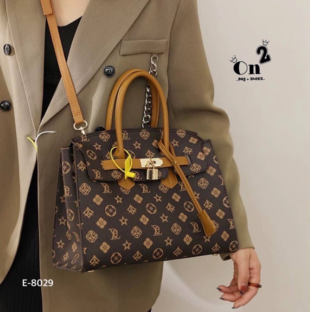 New arrivals กระเป๋าสะพายมาใหม่ ทรง Birkin งานสไตล์แบรนด์ เปิดหน้าอะไหล่ทอง สายสะพายยาวแบบครอสบอดี้