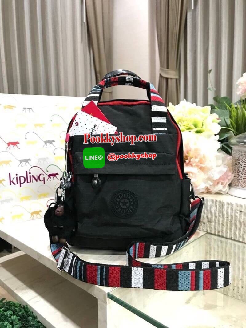 NEW ARRIVAL! KIPLING 2WAYS MINI BACKPACK กระเป๋าสะพาย 2Ways วัสดุ Nylon & Polyester 100% มีหูหิ้วปั้มแบรนด์เเละสายสะพายยาวหลากสีเลื่อนปรับได้ถอดได้ สามารถถือหรือสะพายได้หลายแบบไม่จำเจ จะสะพายไหล่ สะพายเฉียง Crossbody หรือจะคล้องสายเป็นเป้สะพายหลัง Backpac