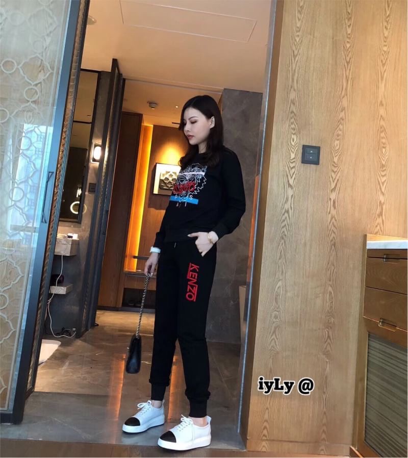 NEW !! งานSet 2 ชิ้น เสื้อ+กางเกงงาน brand 🐯KenZo ตัวเสื้อแขนยาว แต่งปักรูปเสือ ปักอักษร KENZO พร้อมสกีนลาย งานสวย มาคู่กางเกงขายาว เอวยืด เนื้อผ้า คอตตอน เนื้อนิ่ม อย่างดี งานดูดี เกินราคา สาวๆห้ามพลาดนะคะ งาน ป้าย Tag KENZO จร้า