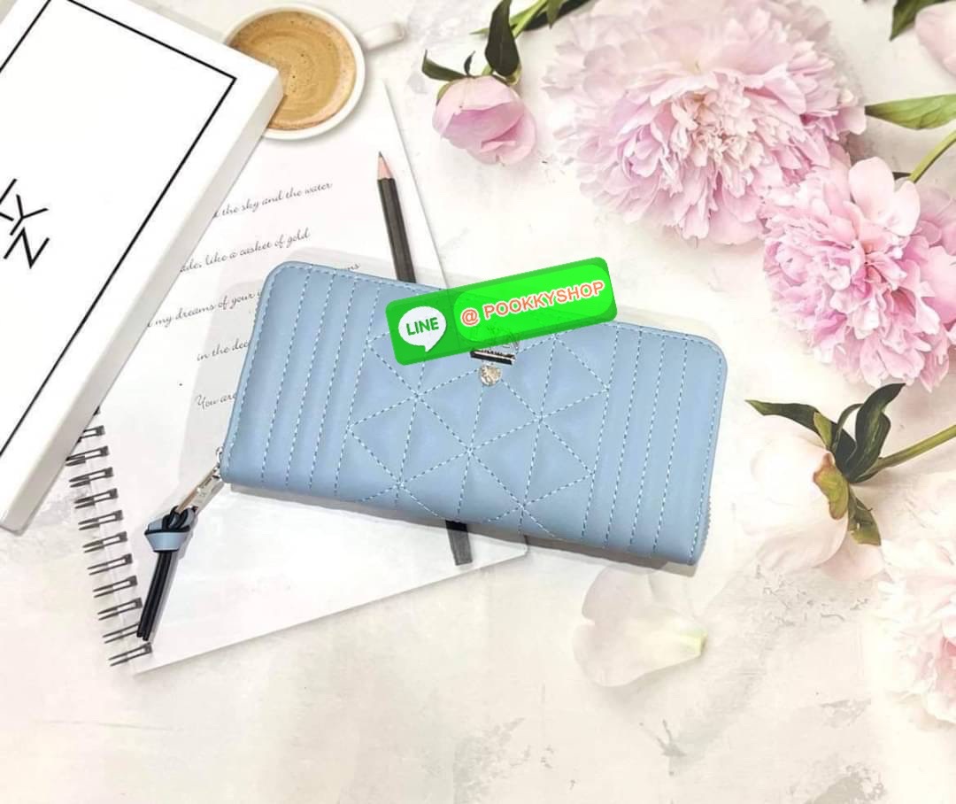 Lyn กระเป๋าสตางค์ใบยาว ใส่แบงค์พันได้ ช่องเสียบบัตรเยอะ