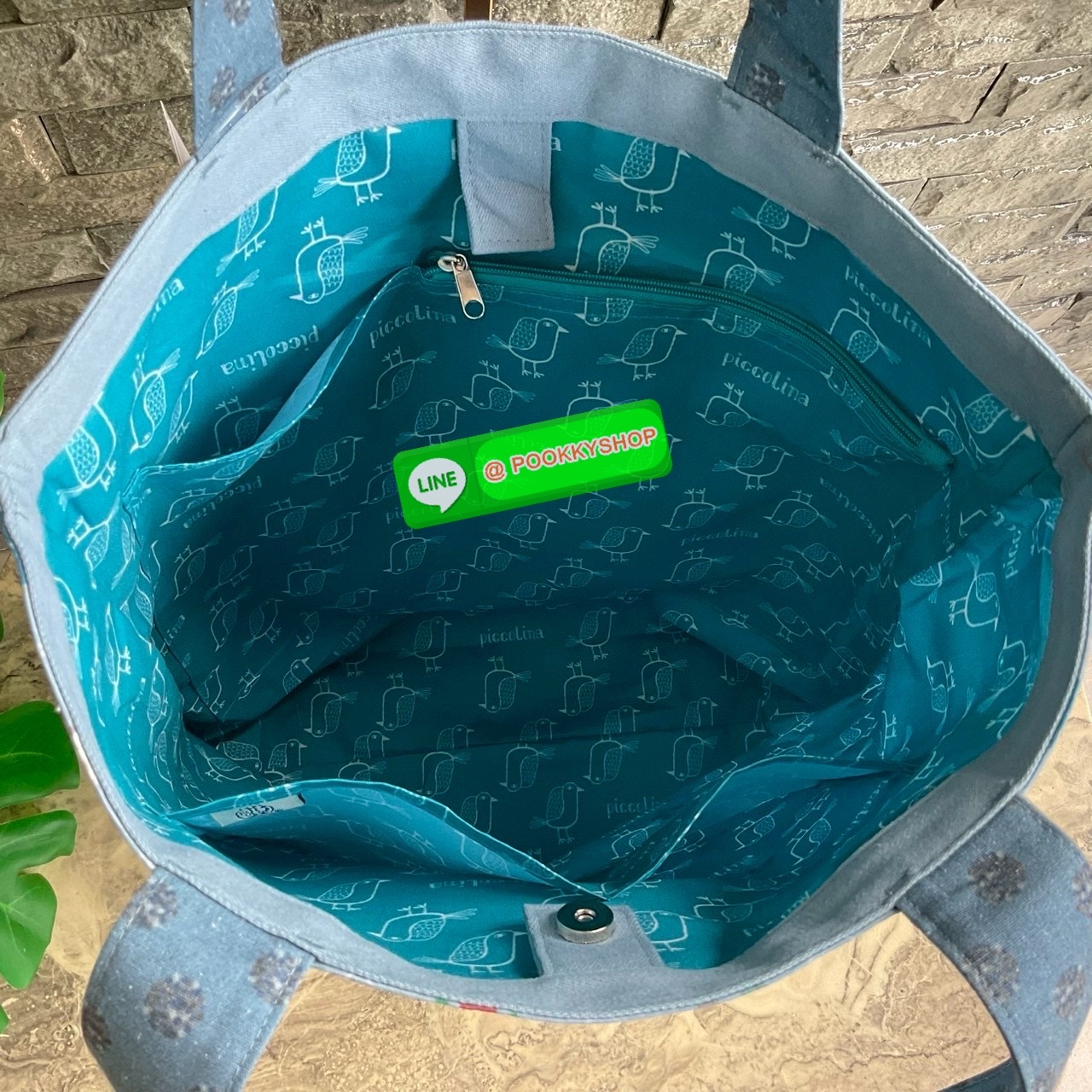 Japanese Kusuguru คุซูกุรุญี่ปุ่นแท้ กระเป๋าสะพายทรง Tote Matilda สะพายไหล่ ปักลายแมวขนนุ่มน่ารักมาก