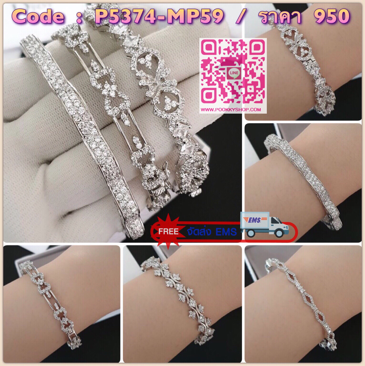 New Arrival !!!! Diamond Bangle กำไลเพชรรอบวงงานสวยมากกกกกทุกแบบค่ะ **เพชร CZ แท้** งานฝังเป๊ะมากกกกกกก หายากคะ ตัวเรือนมีน้ำหนักแต่ไม่หนักมากนะคะ ห้ามพลาดเลยสาวๆ ใส่ออกมาสวยแน่นอนคอนเฟิมคะ ใส่ออกมาสวยมว้ากกกกกกๆๆๆๆๆๆ เลอค่ามากๆค่ะ