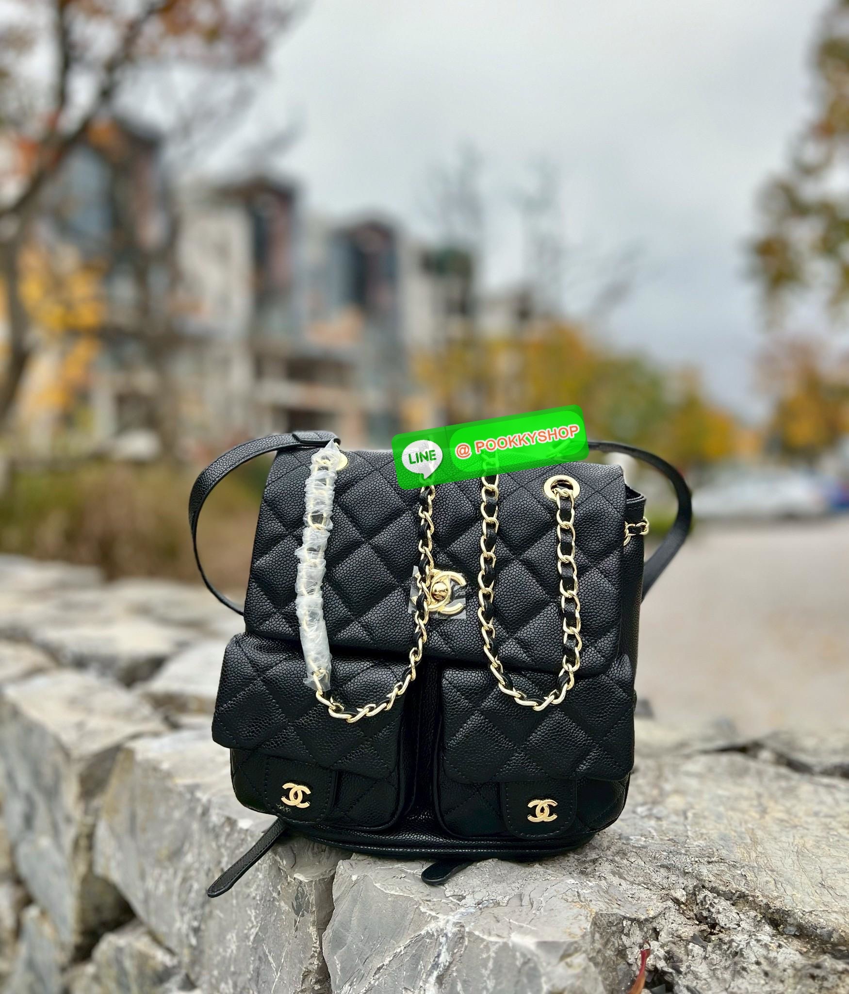 CHANEL DUMA CAVIAR BACKPACK ((vip gift ตปท.)) 🔖พร้อมส่ง! อย่ารอช้าที่จะสวยกันค่าาสาวๆ กับกระเป๋าสะพายหลัง หนังคาเวียร์นิ่มลายสวยค่ะ