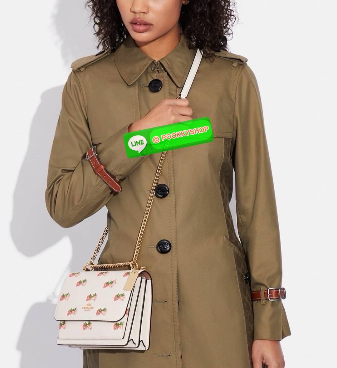 COACH C7596 C5797 Rowan Satchel Crossbody Signature Print รุ่นลิมิเต็ดสุดคิ้วท์ พิมพ์ลายสตรอเบอรี่ละมุน แทรกหัวใจเบา ๆ น่ารักแบบละลายใจ