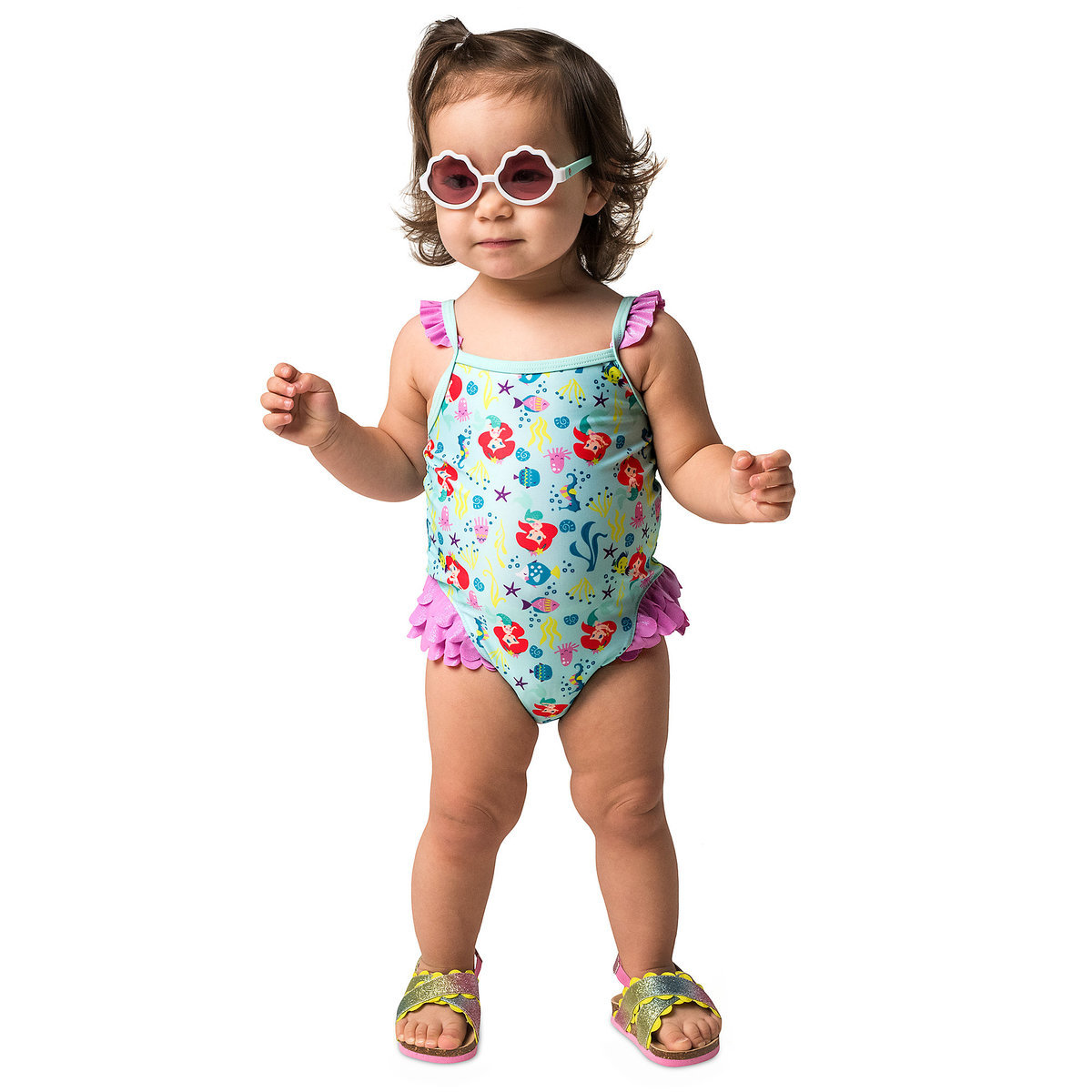 ฮ Ariel Swimsuit for Baby form Disney USA ของแท้ นำเข้าจากอเมริกา (18-24 months)