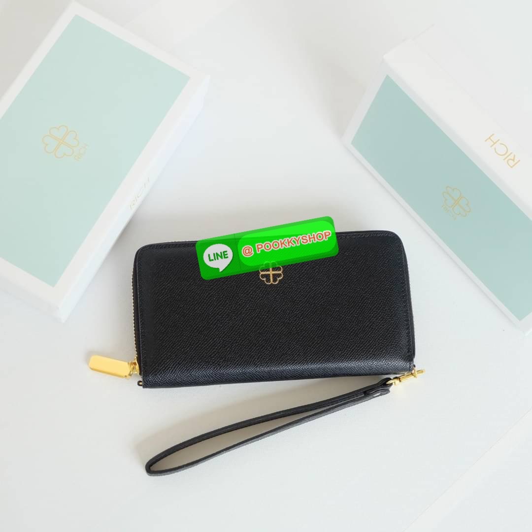 KEEP • Super Rich Collection 8 ( Long Wallet )• กระเป๋า สตางค์ขนาดยาว ซิปรอบ ภายใน จุของคุ้ม ใส่บัตร ใส่มือถือ มีช่องใส่เหรียญแยกอีกด้าน ใส่แบงค์พันได้ไม่ต้องพับ ใบจริงสวยมาก ได้ไปรับทรัพย์ทวีคูณแน่นอนค่ะ Don’t miss !!