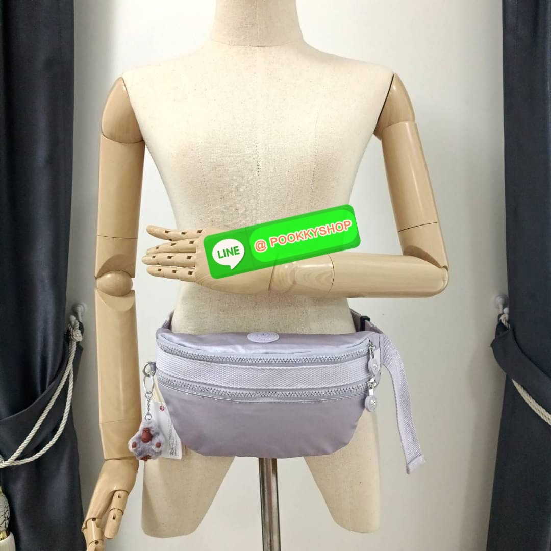 KIPLING YASEMINA Fanny Pack ซับในสีพื้น หัวซิปโลหะไม่มีอักษรแบรนด์ กระเป๋าคาดอกหรือคาดเอว วัสดุด้านนอก Nylon +polyester
