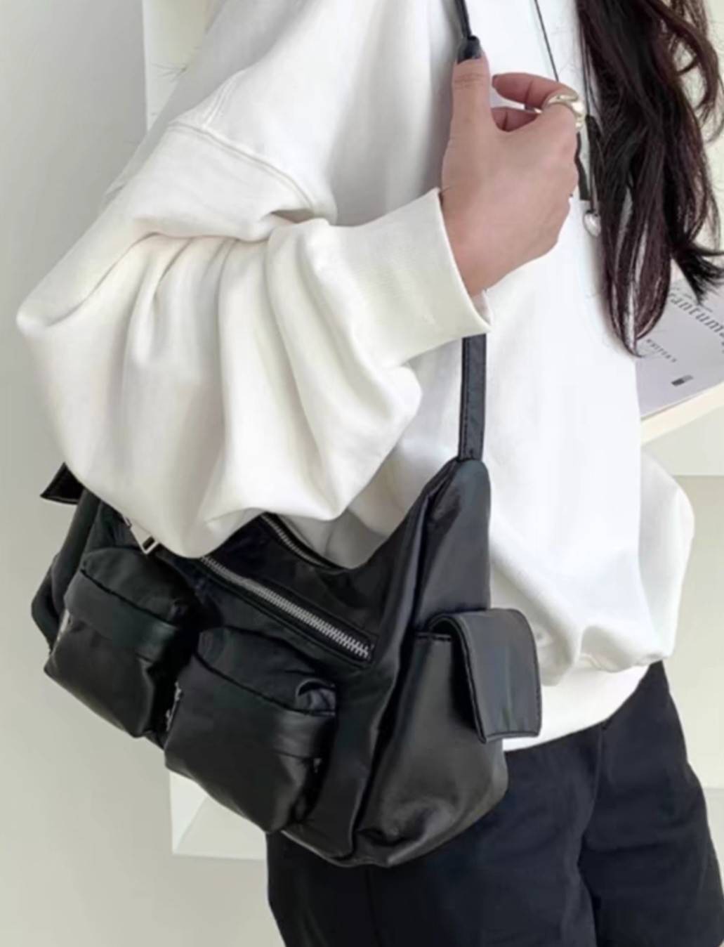 กระเป๋างานเกาหลี SAMO ONDOH ยี่ห้อที่ฮิตมาก รอบนี้มาเป็นไซสใหญ่ ใส่ของได้เยอะขึ้น งานสวยเป๊ะมาก