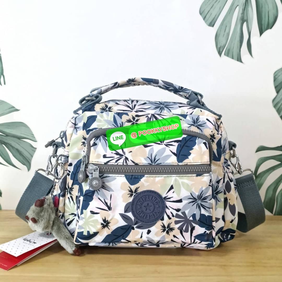 KIPLING Square Handbag & Shoulder bag กระเป๋าถือหรือสะพายข้าง ขนาดกลาง วัสดุ Polyester 100%