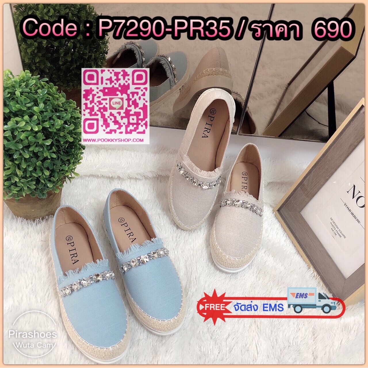 สินค้าขายดี พร้อมส่งค๊าา slip on shoes รองเท้าผ้าใบ slip on so cute งานผ้ายีนส์ ติดอะไหล่เพชร พื้นหนานิ่มมากคะ ใส่สบายจะแมตช์กับกางเกง👖หรือกระโปรง👗ก็ได้ค่ะ แม่ค้าคอนเฟริม ห้ามพลาดเลยจ้าตัวนี้แนะนำ อย่าช้ารีบเลย