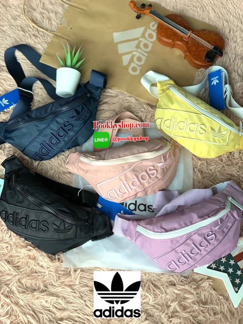 💕Adidas Originals กระเป๋า Funny Bum Bag (DV0224) กระเป๋าสะพายคาดอกหรือคาดเอวสไตล์สปอร์ต วัสดุNylon Polyester น้ำหนักเบา ใช้งานง่ายสะดวก มีช่องซิปใช้งาน2ช่อง ทั้งด้านหน้าและด้านหลัง สายปรับได้ยาวถึง105cm ดีเทลสวยๆเป็นโลโก้ปักลายแบรนด์แบบตัวนูนด้านห