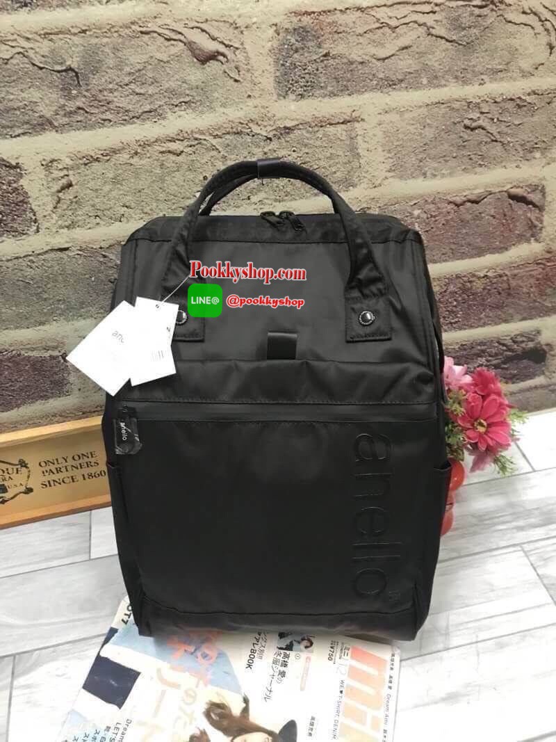 ❤️ 6500 เยน ❤️ งาน3ป้าย/มีไอจีและเฟส ❤️ ภายในมีวดป(code) ANELLO REPELLENCY WATERPROOF SERIES รุ่นชนช้อป!!! กระเป๋าเป้สะพาย ขนาด Classic วัสดุNylon หนา ตัวซิปทุกจุดปิดด้วยpvc กันน้ำซึมผ่าน ภายในมีช่องใส่แล้ปท้อป ด้านหลังบุหนา มีตัวล้อค