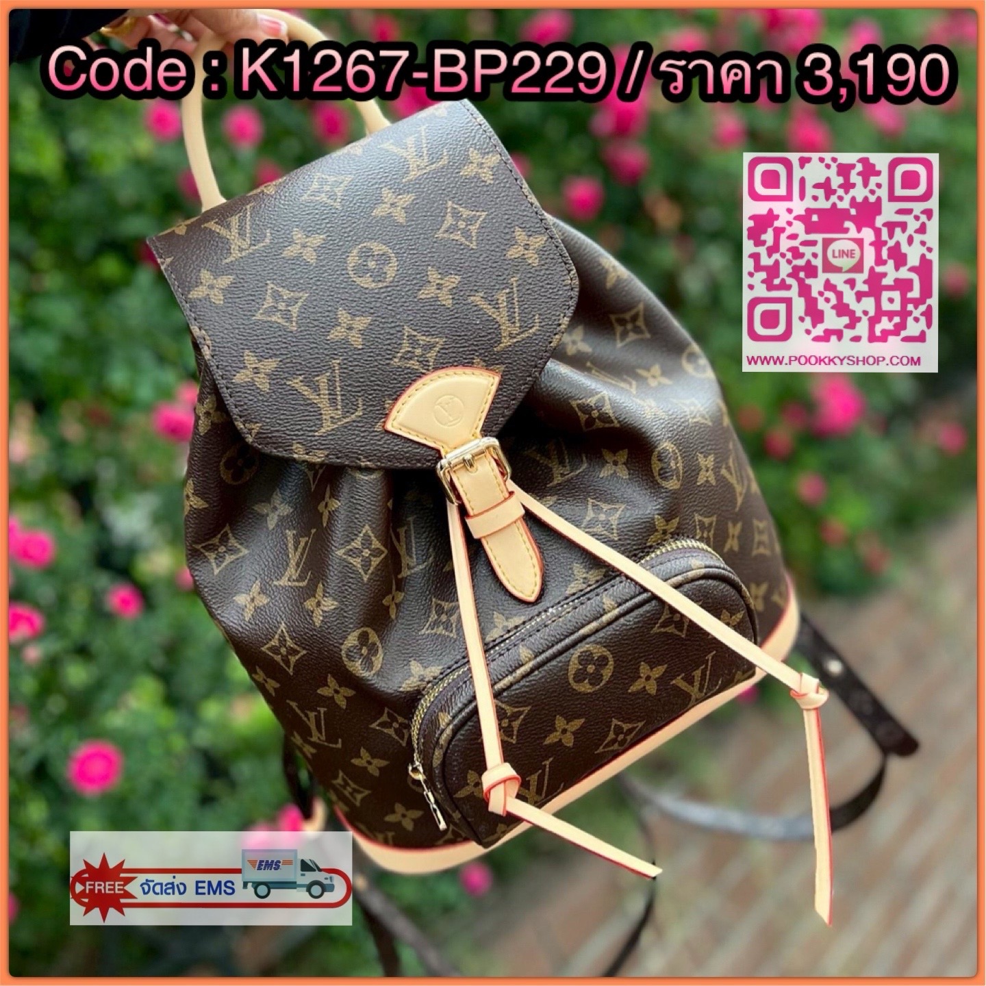 NEW ARRIVAL! **สินค้าเข้าใหม่** รุ่นที่ตอบโจทย์การใช้งานได้ในทุกๆวันเลยค่าสาวๆ ห้ามพลาด ก่อนหมด! LOUIS VUITTON MONTSOURIS MM BAG((vip gift ตปท.)) 🔖พร้อมส่ง! ใบใหญ่ กระเป๋าสะพายหลังแบบมีหูหิ้ว หนังแท้ หนังนิ่ม ทรงสวยมากๆ ((หนังไม่แข็งทื่อๆนะคะ!)) &