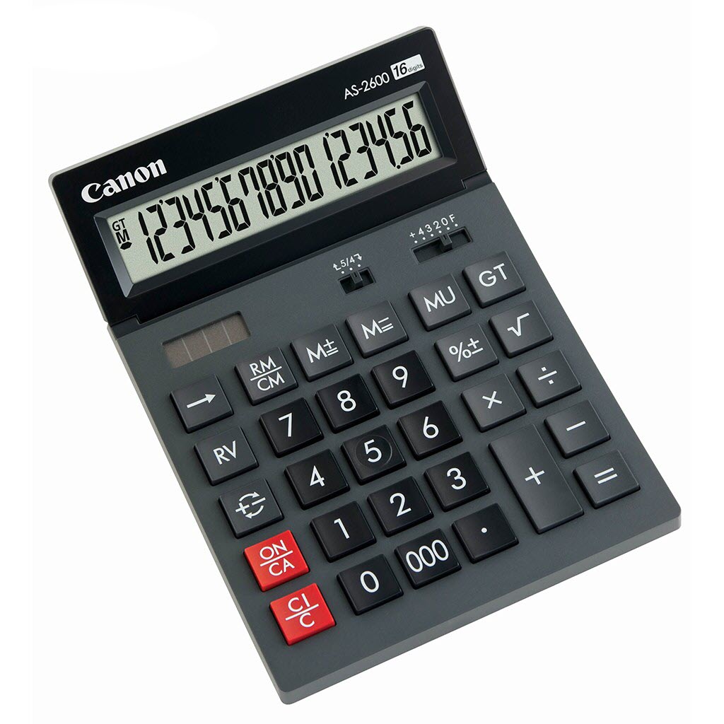 เครื่องคิดเลขตั้งโต๊ะ 16 หลัก Canon # AS-2600
