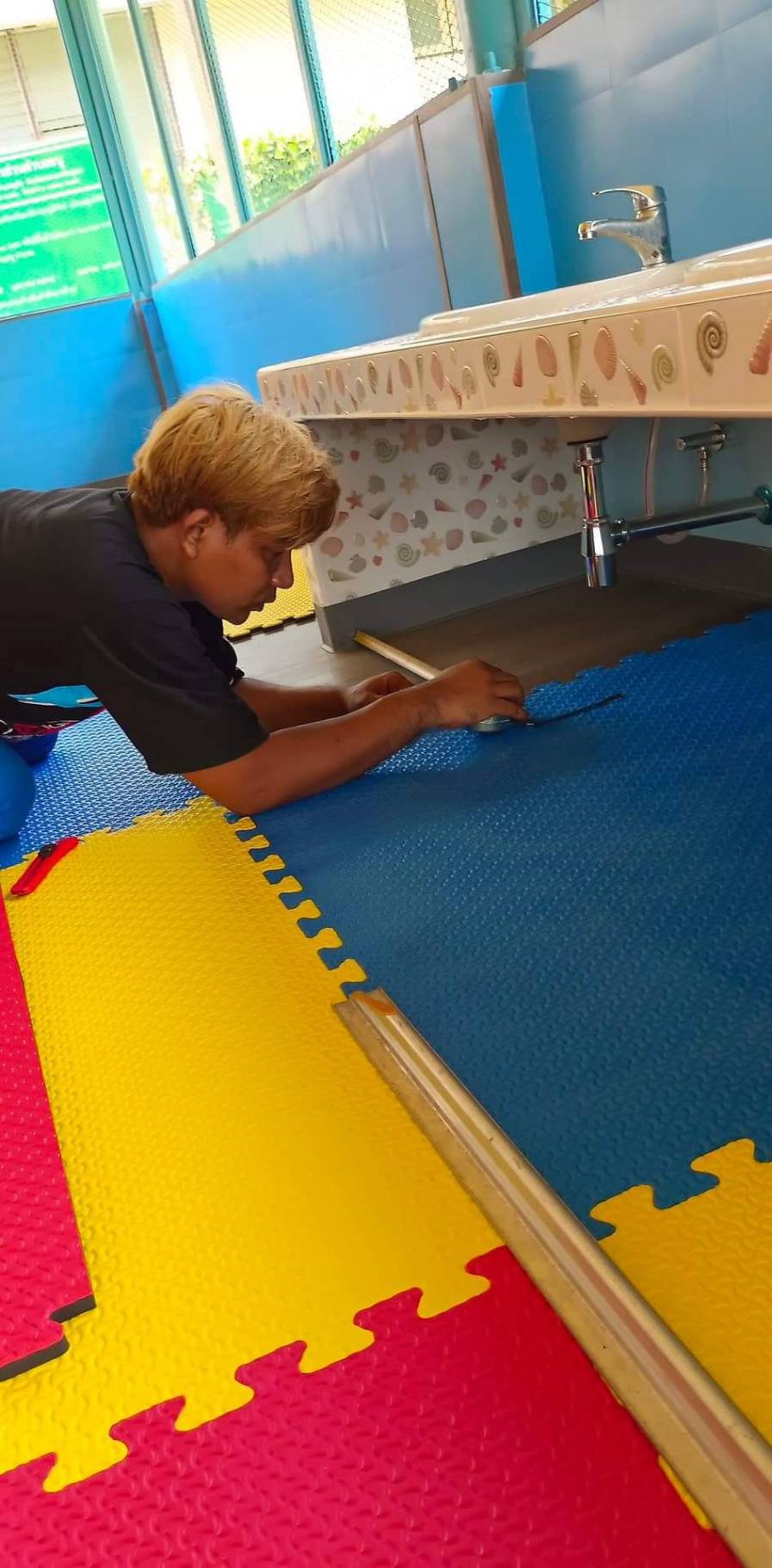 แผ่นยางปูพื้นกันกระแทกจิ๊กซอว์