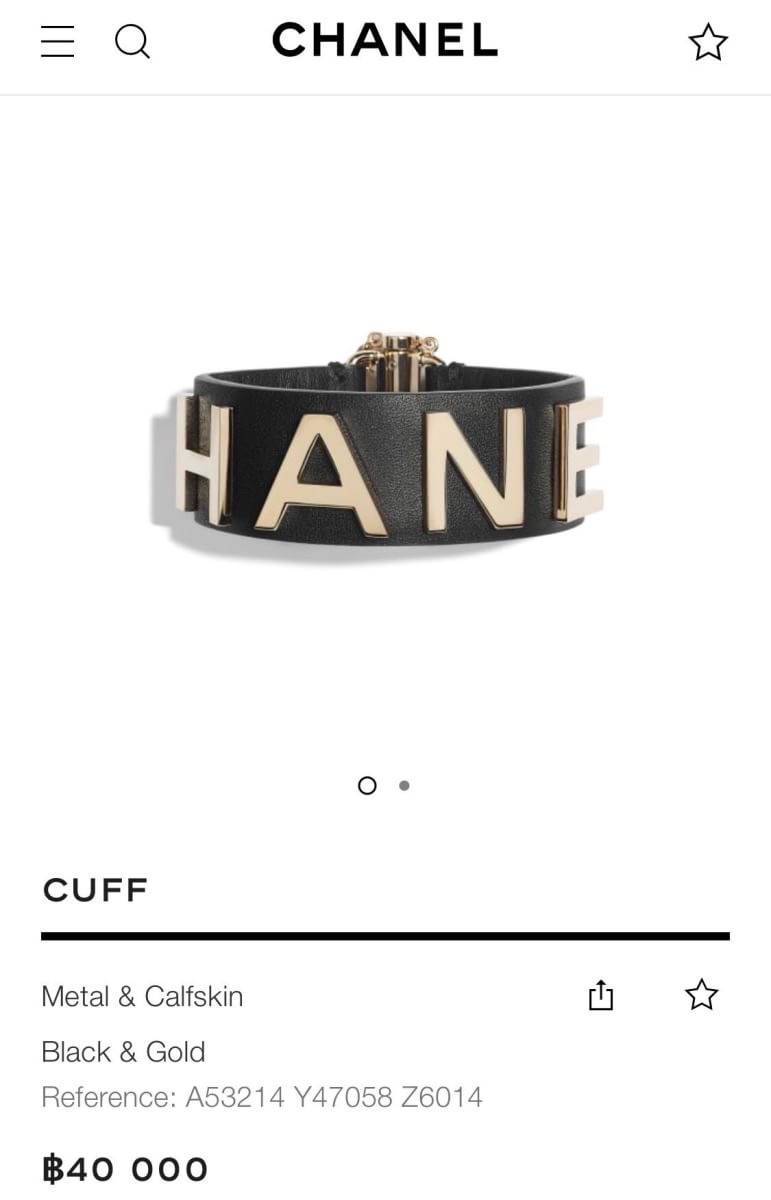 Super Hi-End Quality !!! ((งาน 1:1 เกรดดีที่สุดในท้องตลาด)) **งานหนังแท้ทั้งเส้น อะไหล่ทอง** Chanel Cuff รุ่นใหม่ล่าสุดชนช็อปค่ะ ตัวกำไลทำจากหนังแท้เกรดคุณภาพ top premium งานสวยมากกกกก ขอบอก สาวกชาแนลพลาดไม่ได้ค่ะ ตัวกำไลมีน้ำหนักน้า ไม่เบาก๊องแก๊งเหมือนง