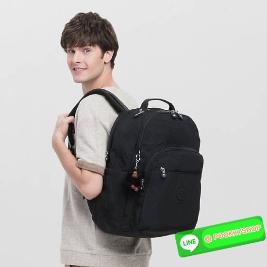 KIPLING Seoul Large 15" Laptop Backpack กระเป๋าเป้สะพายหลัง วัสดุด้านนอก Nylon ซับใน Polyester รุ่นใหม่เหมาะสำหรับเดินทางระยะสั้น จะซื้อใช้เองหรือมอบเป็นของขวัญก็สวยถูกใจผู้รับค่ะ💖