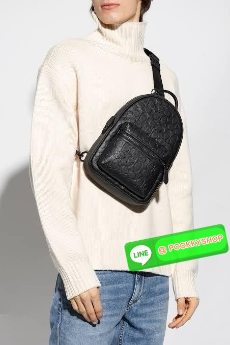 COACH CHARTER PACK LEATHER (CP162) 🔖กระเป๋าคาดอก/คาดหลัง ขนาดกำลังดีน่ารัก 🔖วัสดุ: หนังแท้ทั้งใบคะ 🔖เปิด-ปิดแบบซิป ภายในโล่ง มีช่องย่อย1 ช่อง ช่องซิปด้านหน้า1ช่อง 🔖สายสะพายสามารถปรับระดับได้