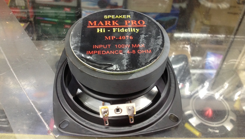 ลำโพงรถยนต์ 4 นิ้ว ขอบอ่อน ยี้ห้อ MARKPRO 100W (จำนวน 2 ดอก)