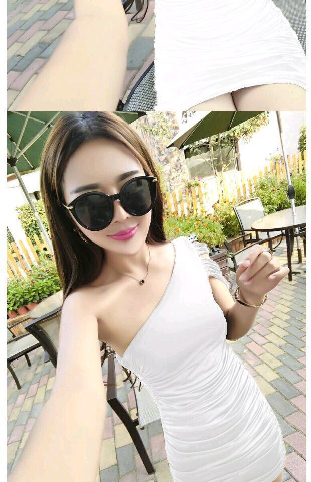 ชุดเดรสสั้น เดรสปาร์ตี้ เดรสออกงาน เดรสบ่าเฉียง แต่งไหล่ สีดำ เนื้อผ้ายืดเข้ารูป สวยเปรี่้ยว มากๆคะ เนื้อผ้าสวมใส่สบาย คะ+G-string